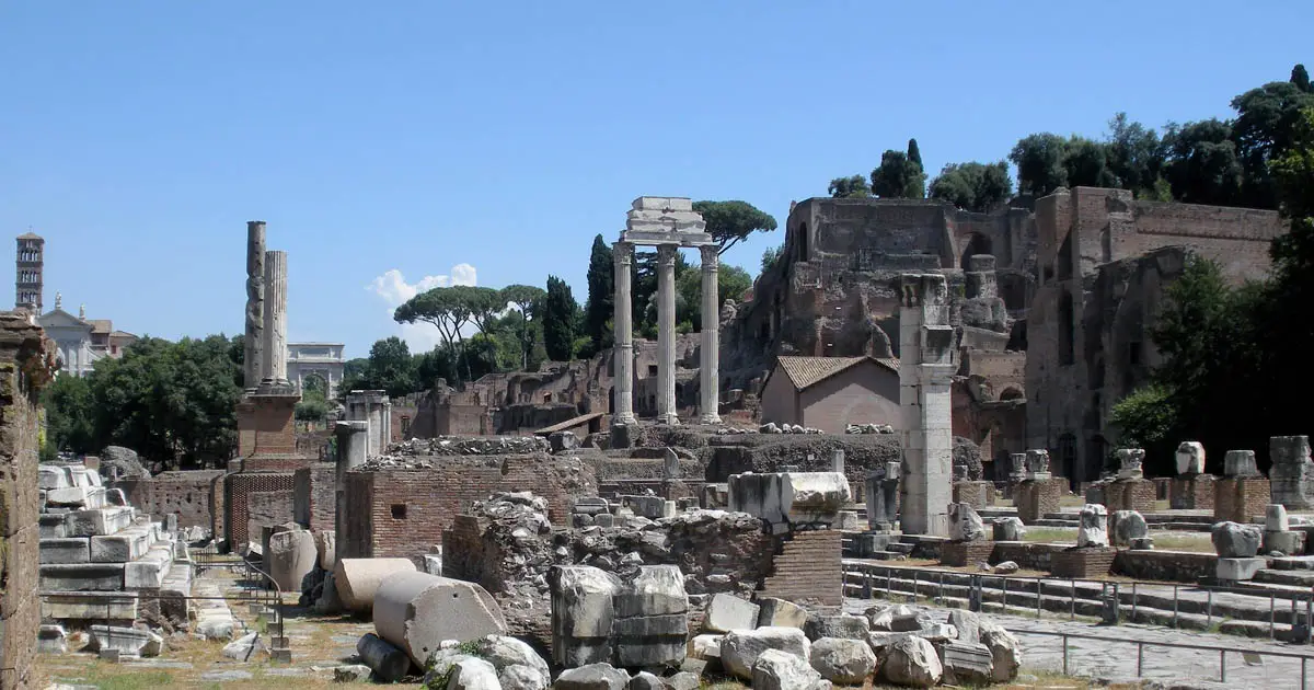 Das Forum Romanum am Hügel des Palatin