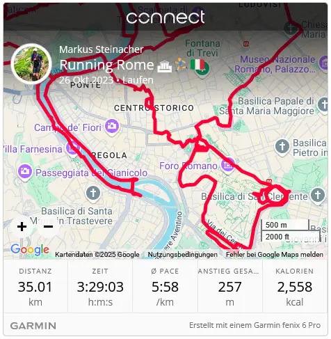 laufen in rome sightseeing run