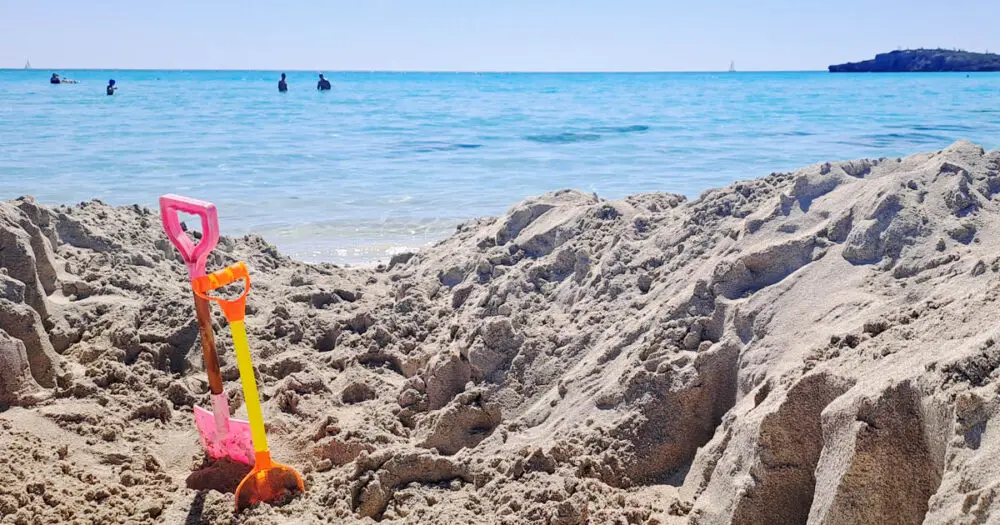 urlaub mit kindern am sandstrand