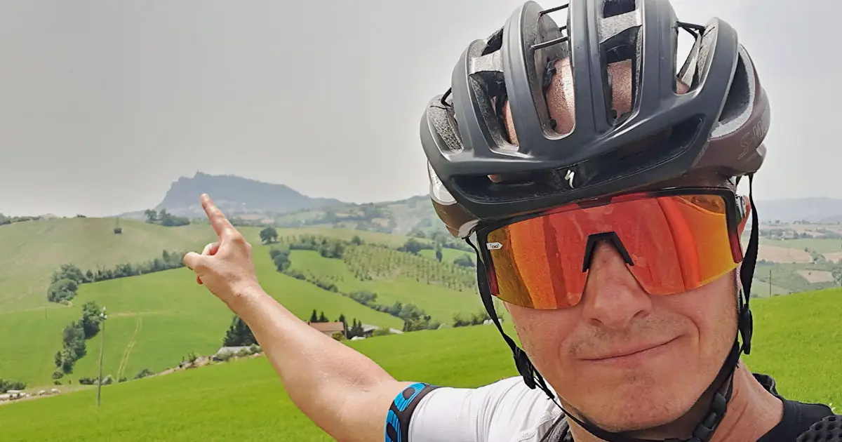 monte titano mit dem bike
