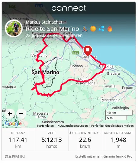 rennrad tour san marino