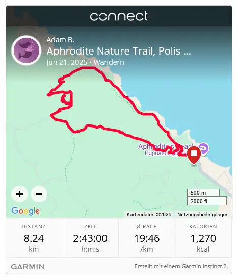 aphrodite nature trail route