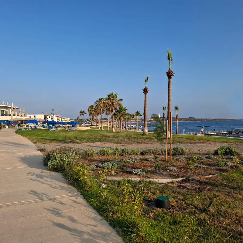 paphos coastal broadwalk kefalos