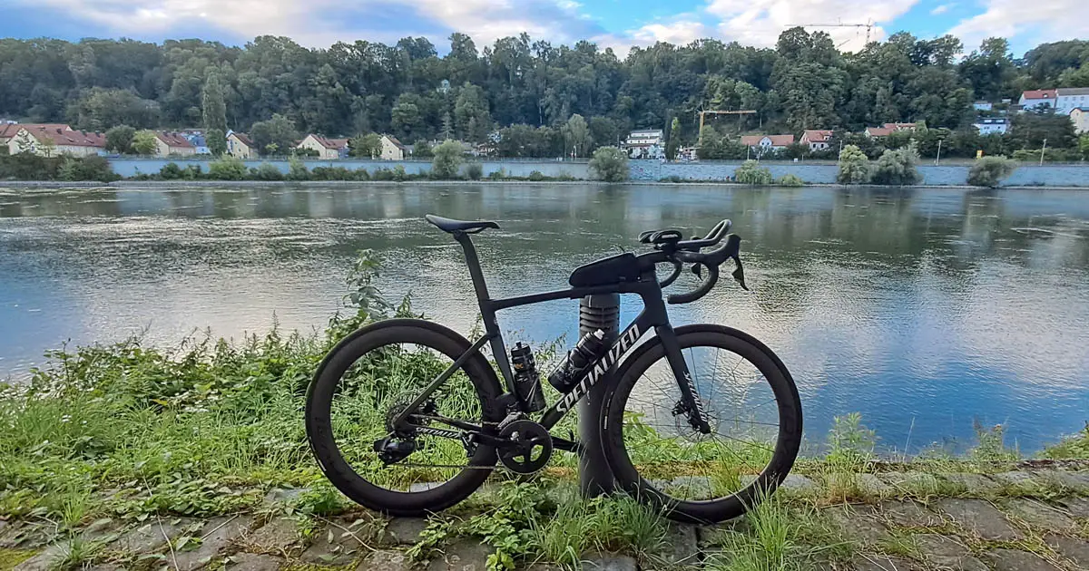 mit dem fahrrad an der donau