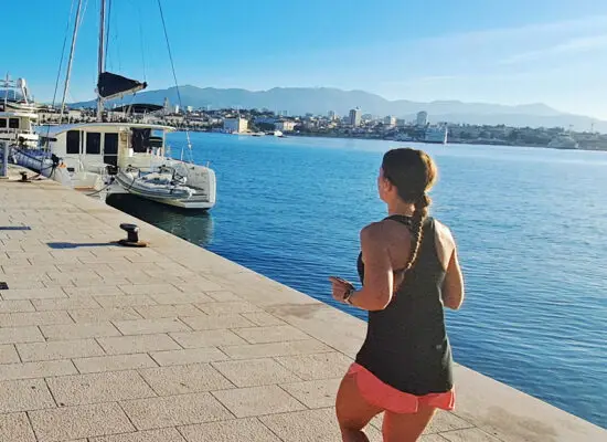 running in split