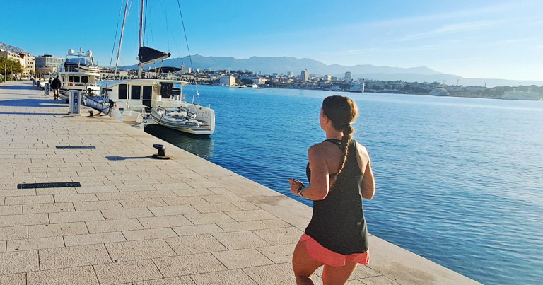 running in split